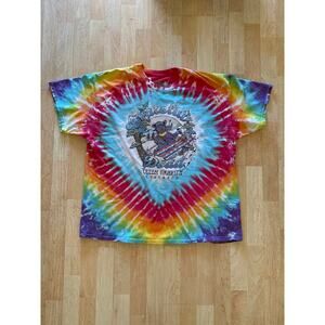 *Teton Gravity Research Grateful Dead Tie Dye Dancing Bear Mens T-Shirt Sz XXL